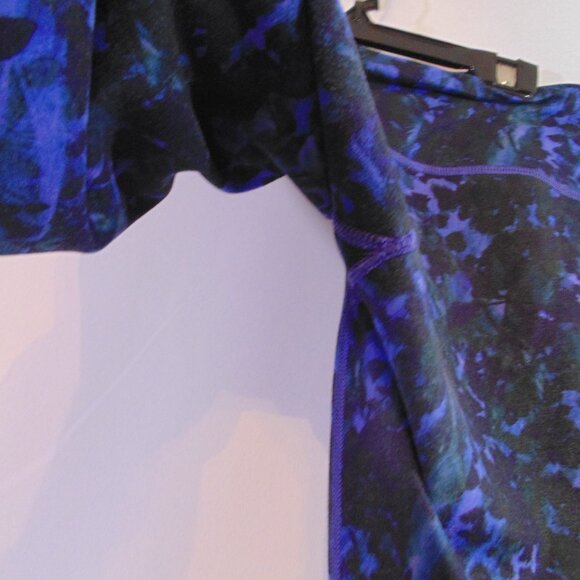 Lululemon Wunder Under Crop II Full-On Luon Floral Sport Backdrop Iris Flower 6 - Picture 5 of 6